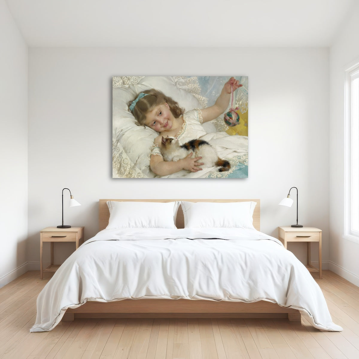 AUTO-MOCKUP ROOM | Petite Fille et Chat