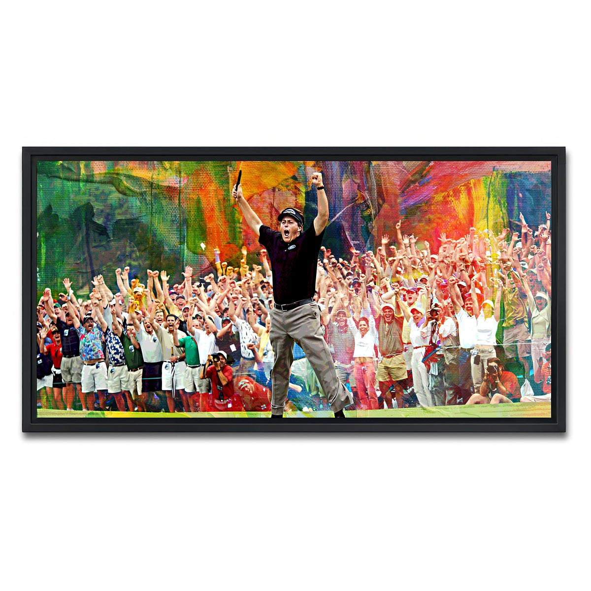 AUTO-MOCKUP WHITE | Phil Mickelson | 1 Piece | Black Framed Canvas | group=2x1