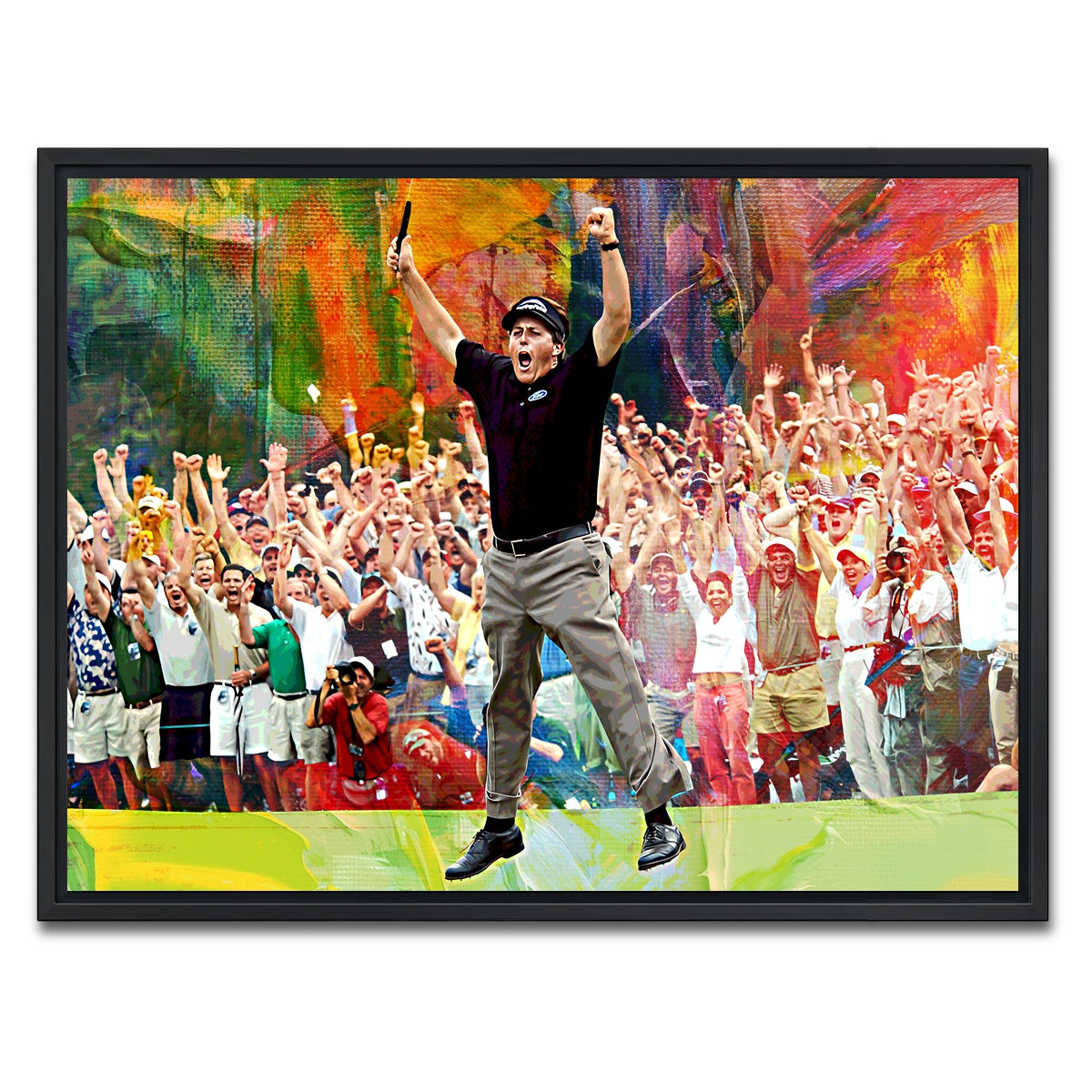 AUTO-MOCKUP WHITE | Phil Mickelson | 1 Piece | Black Framed Canvas | group=4x3