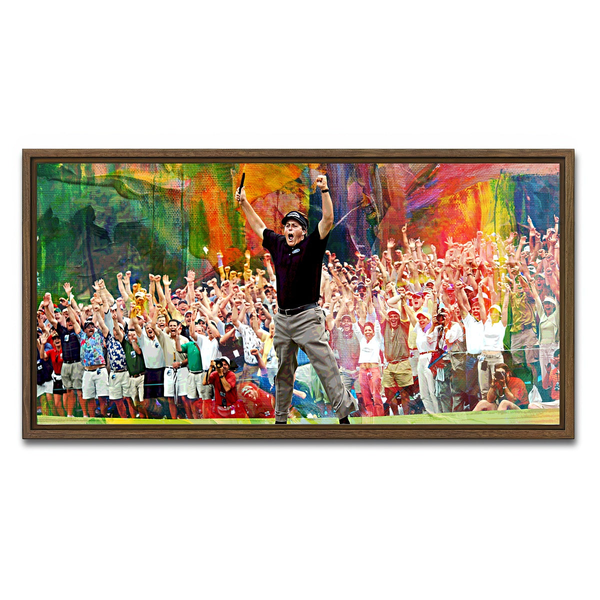 AUTO-MOCKUP WHITE | Phil Mickelson | 1 Piece | Walnut Framed Canvas | group=2x1