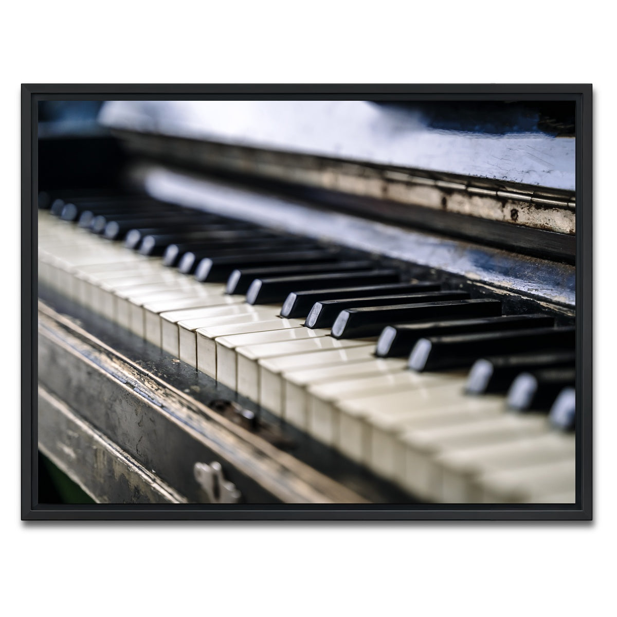 AUTO-MOCKUP WHITE | Piano Keys | 1 Piece | Black Framed Canvas | group=4x3