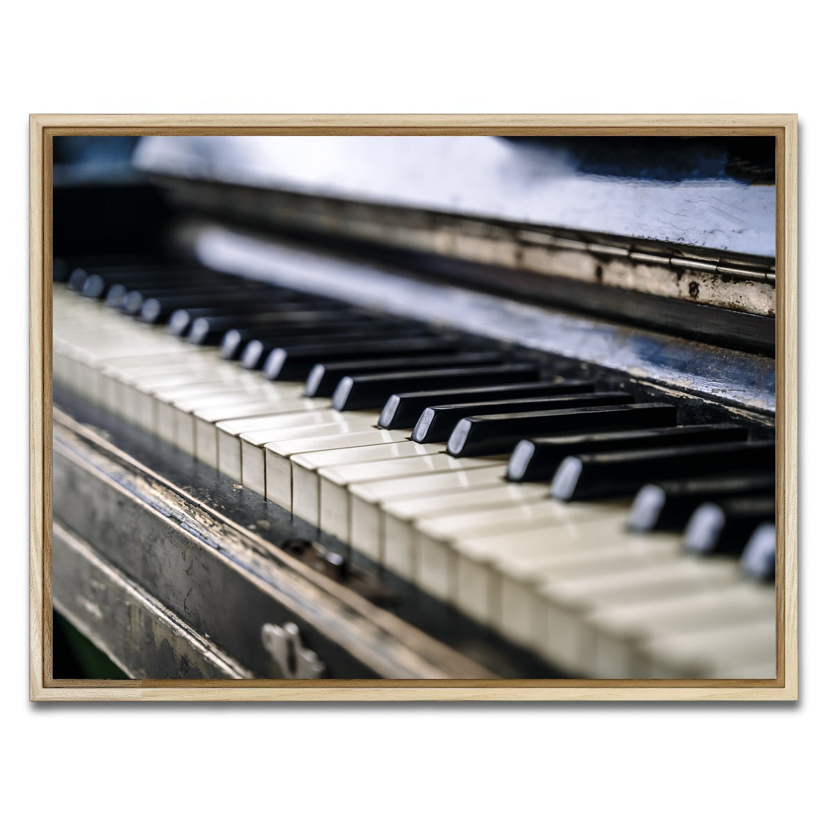 AUTO-MOCKUP WHITE | Piano Keys | 1 Piece | Natural Framed Canvas | group=4x3