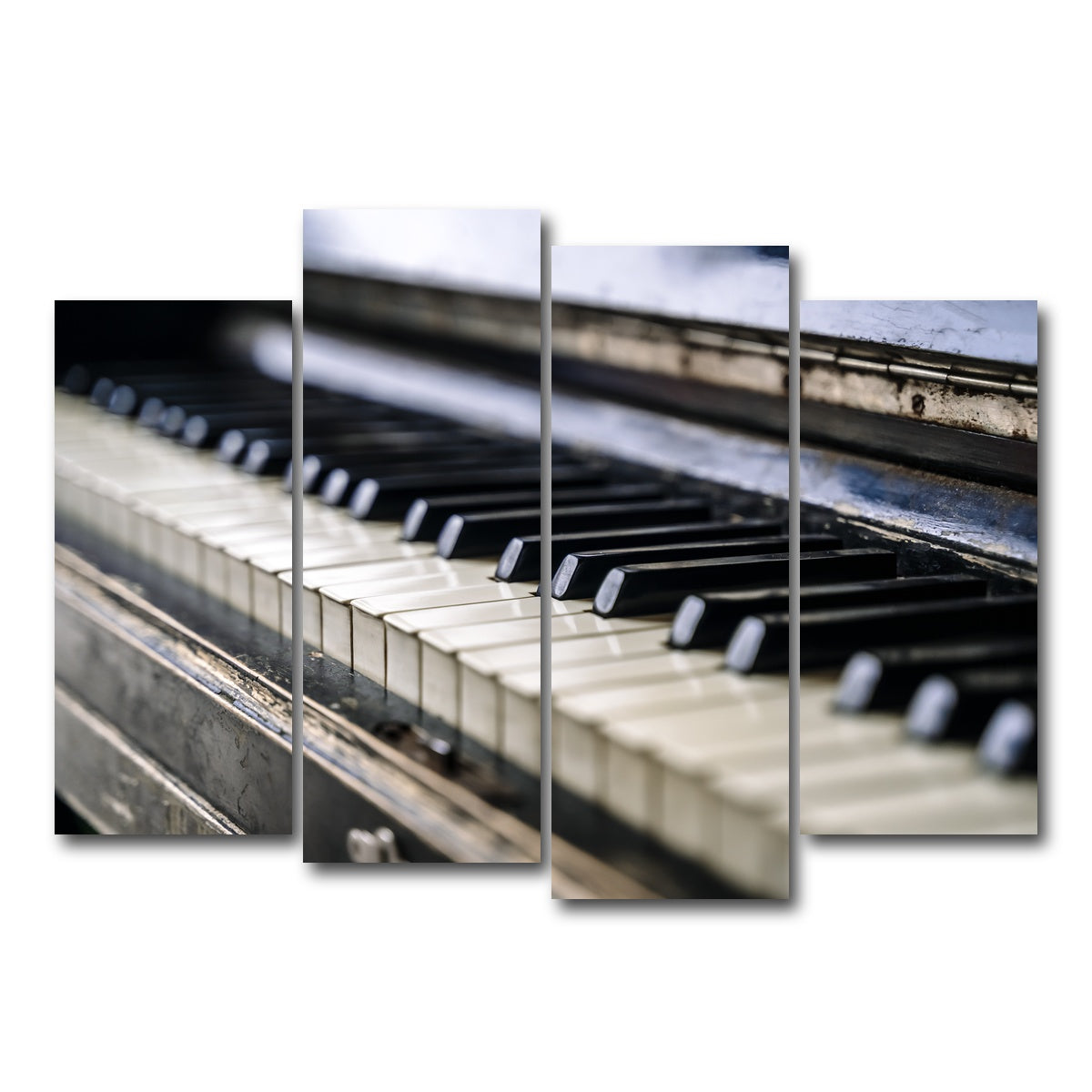 AUTO-MOCKUP WHITE | Piano Keys | 4 Piece | Gallery Wrap Canvas | group=4_normal