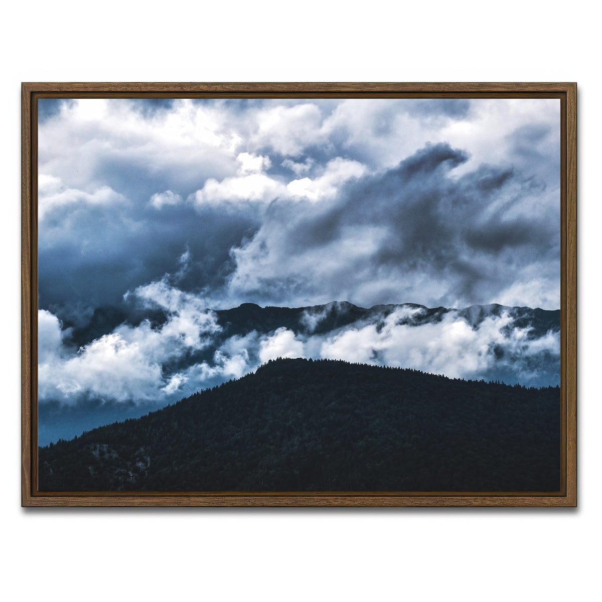 AUTO-MOCKUP WHITE | Piatra Craiului Romania 5 | 1 Piece | Walnut Framed Canvas | group=4x3