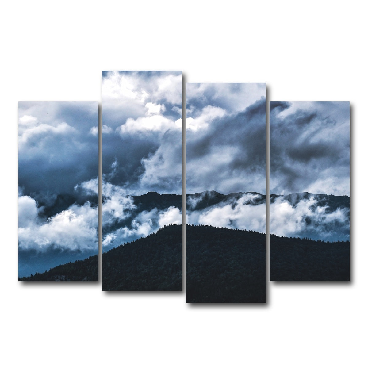 AUTO-MOCKUP WHITE | Piatra Craiului Romania 5 | 4 Piece | Gallery Wrap Canvas | group=4_normal