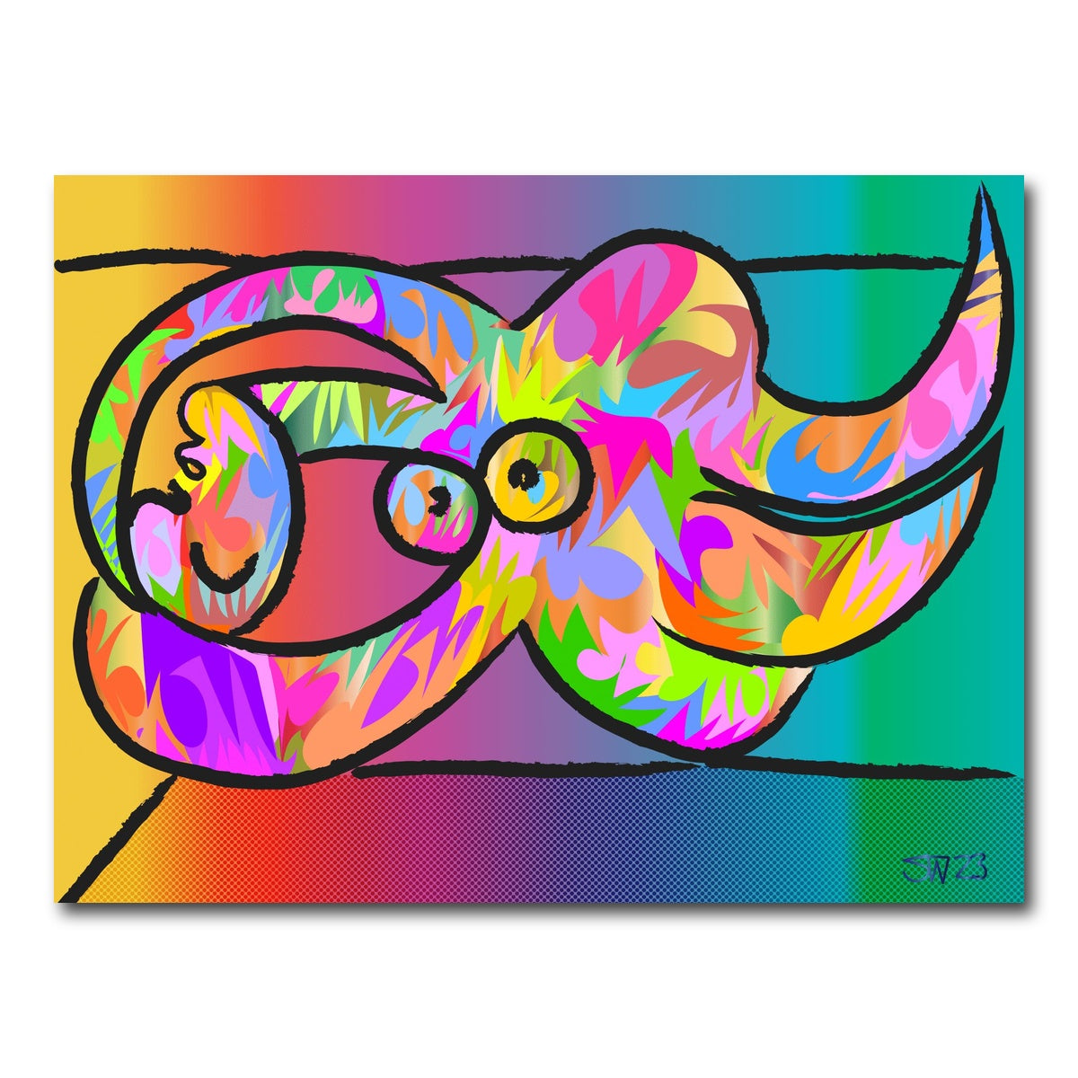 AUTO-MOCKUP WHITE | Picasso Femme nue | 1 Piece | Gallery Wrap Canvas | group=4x3