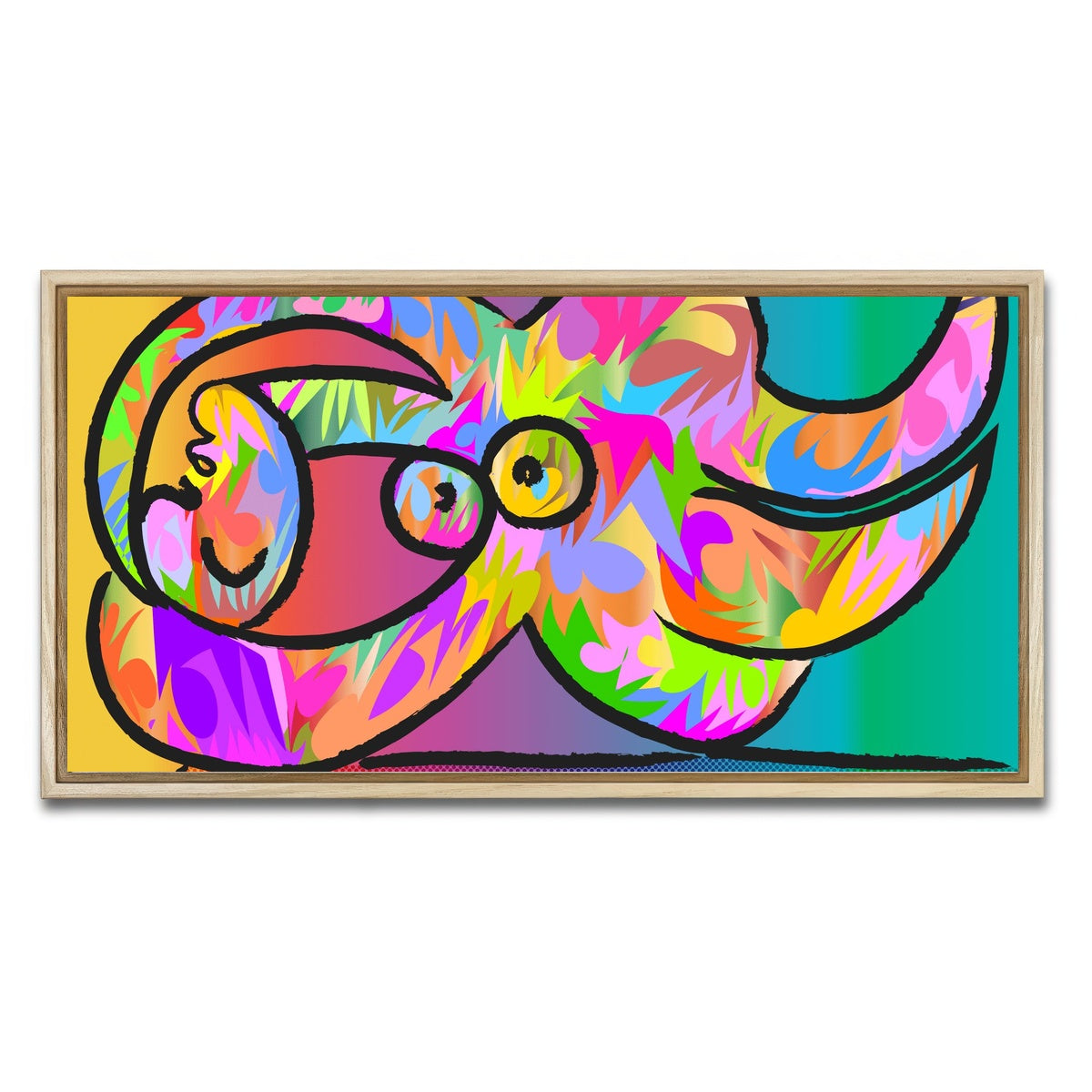 AUTO-MOCKUP WHITE | Picasso Femme nue | 1 Piece | Natural Framed Canvas | group=2x1