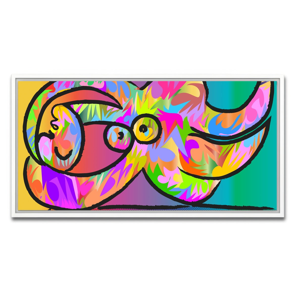 AUTO-MOCKUP WHITE | Picasso Femme nue | 1 Piece | White Framed Canvas | group=2x1