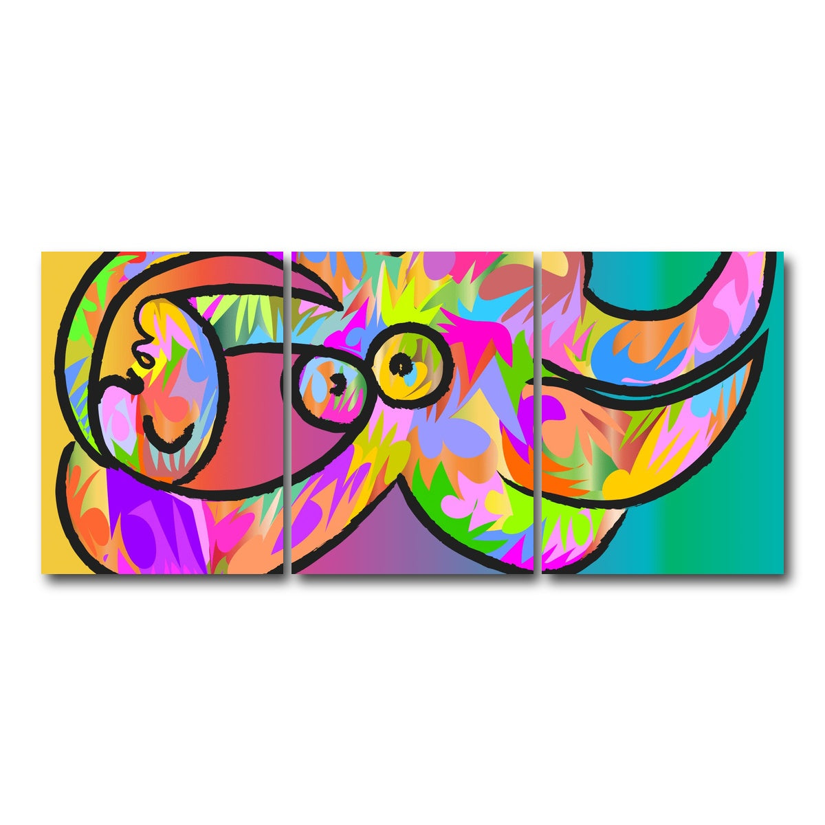 AUTO-MOCKUP WHITE | Picasso Femme nue | 3 Piece | Gallery Wrap Canvas | group=18x24