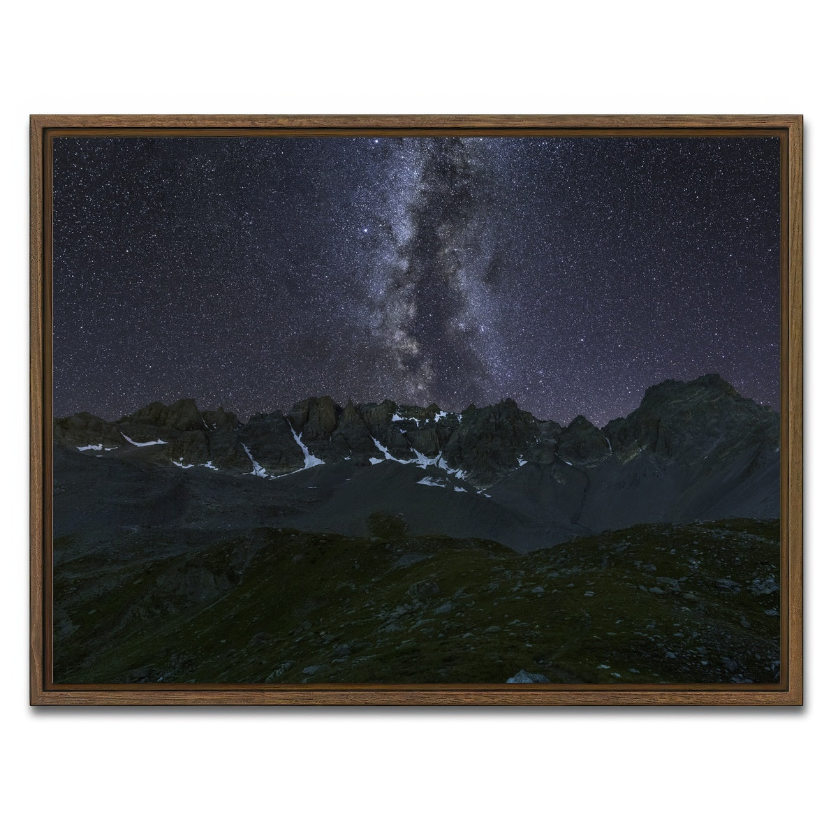 AUTO-MOCKUP WHITE | Pics de la Font Sancte | 1 Piece | Walnut Framed Canvas | group=4x3