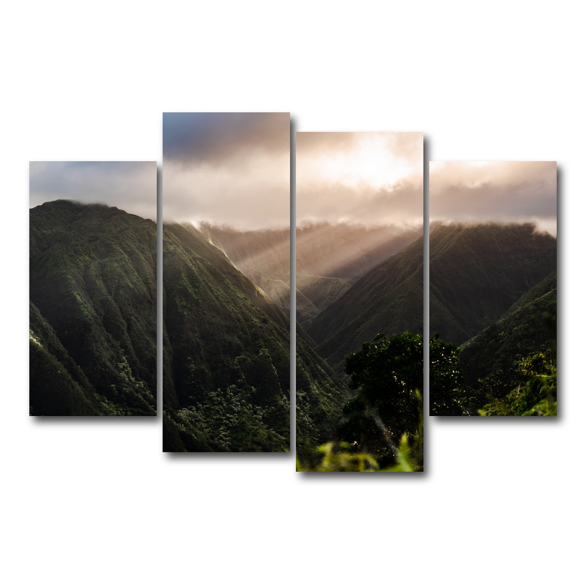 AUTO-MOCKUP WHITE | Piercing Light | 4 Piece | Gallery Wrap Canvas | group=4_short