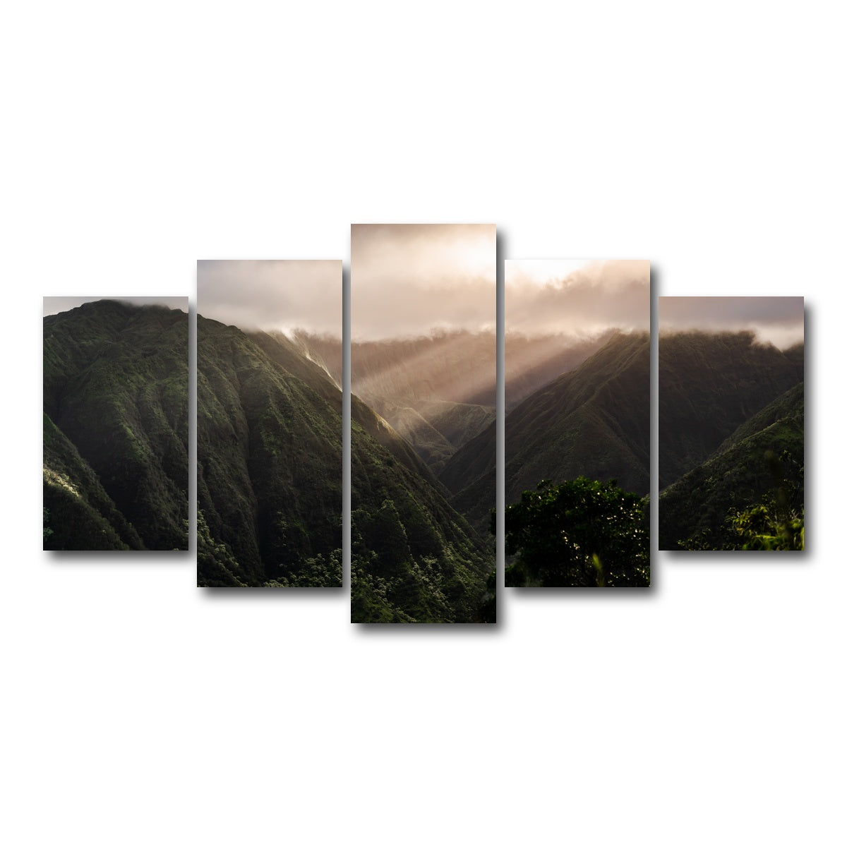 AUTO-MOCKUP WHITE | Piercing Light | 5 Piece | Gallery Wrap Canvas | group=5_normal