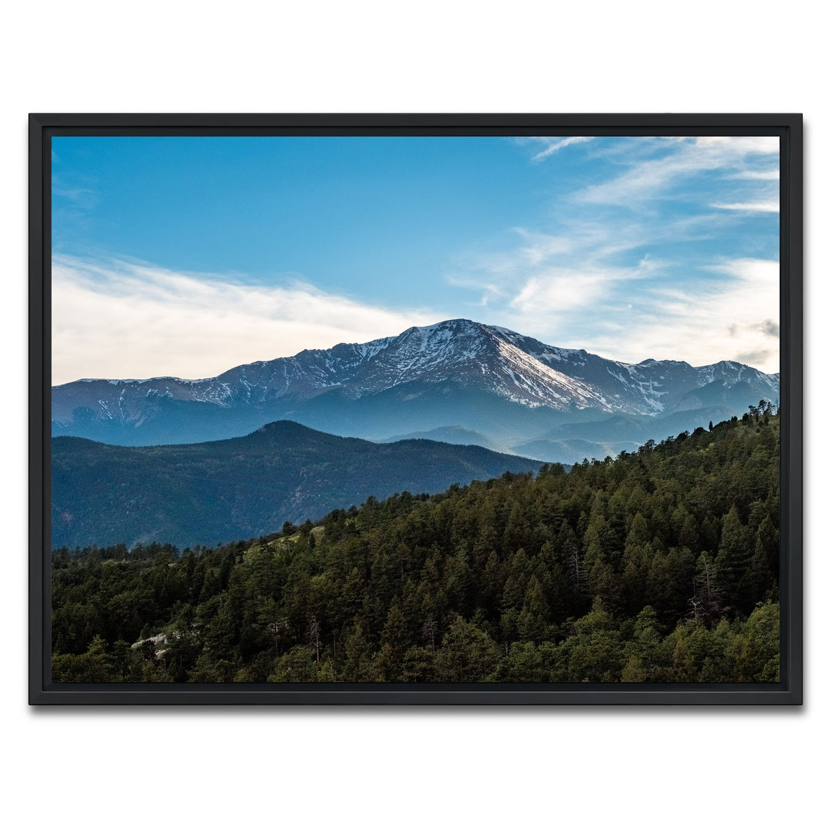 AUTO-MOCKUP WHITE | Pikes Peak | 1 Piece | Black Framed Canvas | group=4x3