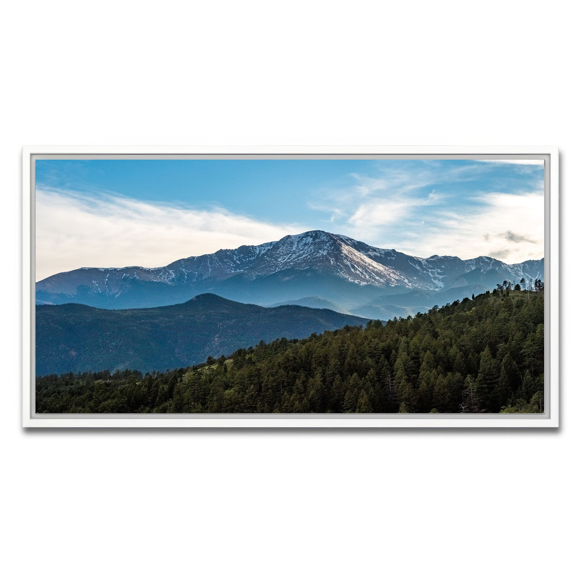 AUTO-MOCKUP WHITE | Pikes Peak | 1 Piece | White Framed Canvas | group=2x1