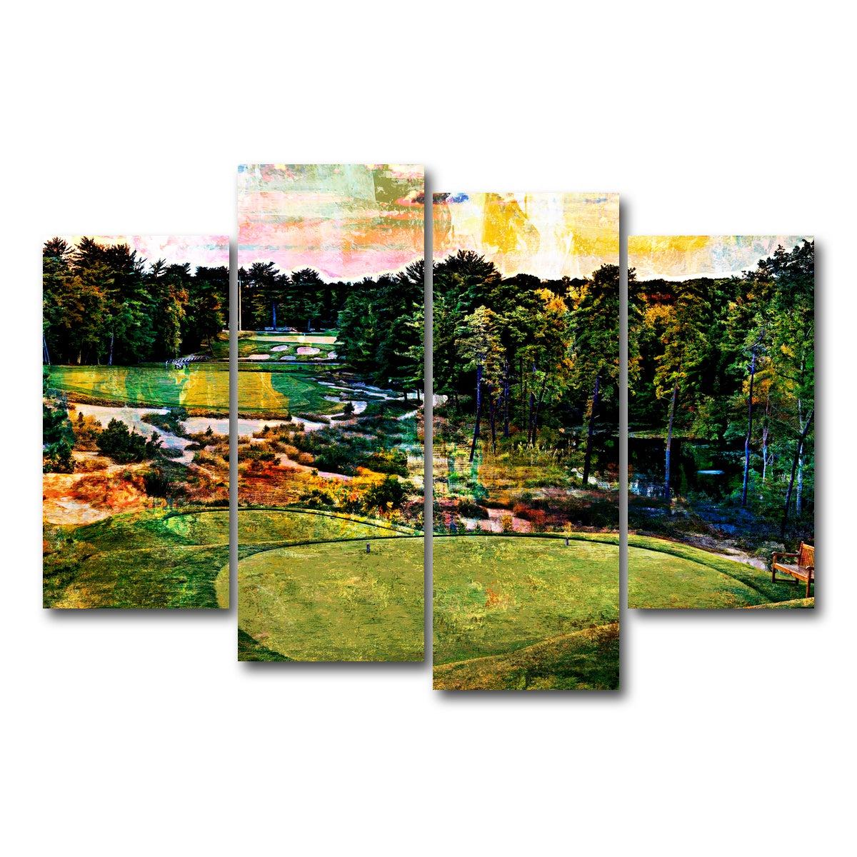AUTO-MOCKUP WHITE | Pine Valley | 4 Piece | Gallery Wrap Canvas | group=4_short