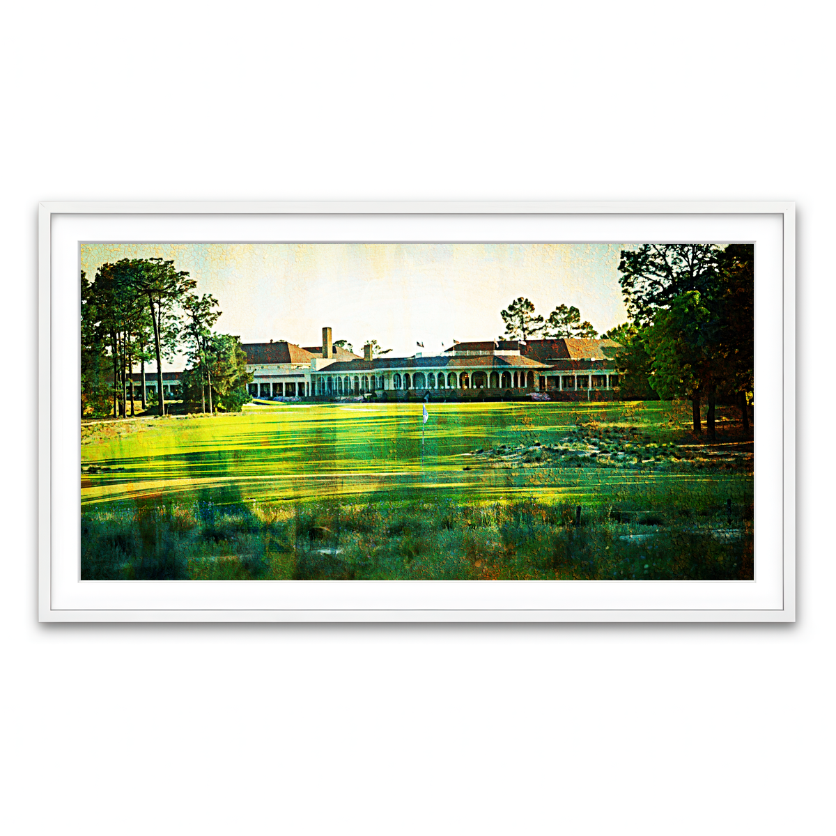 Framed Print 2x1 White