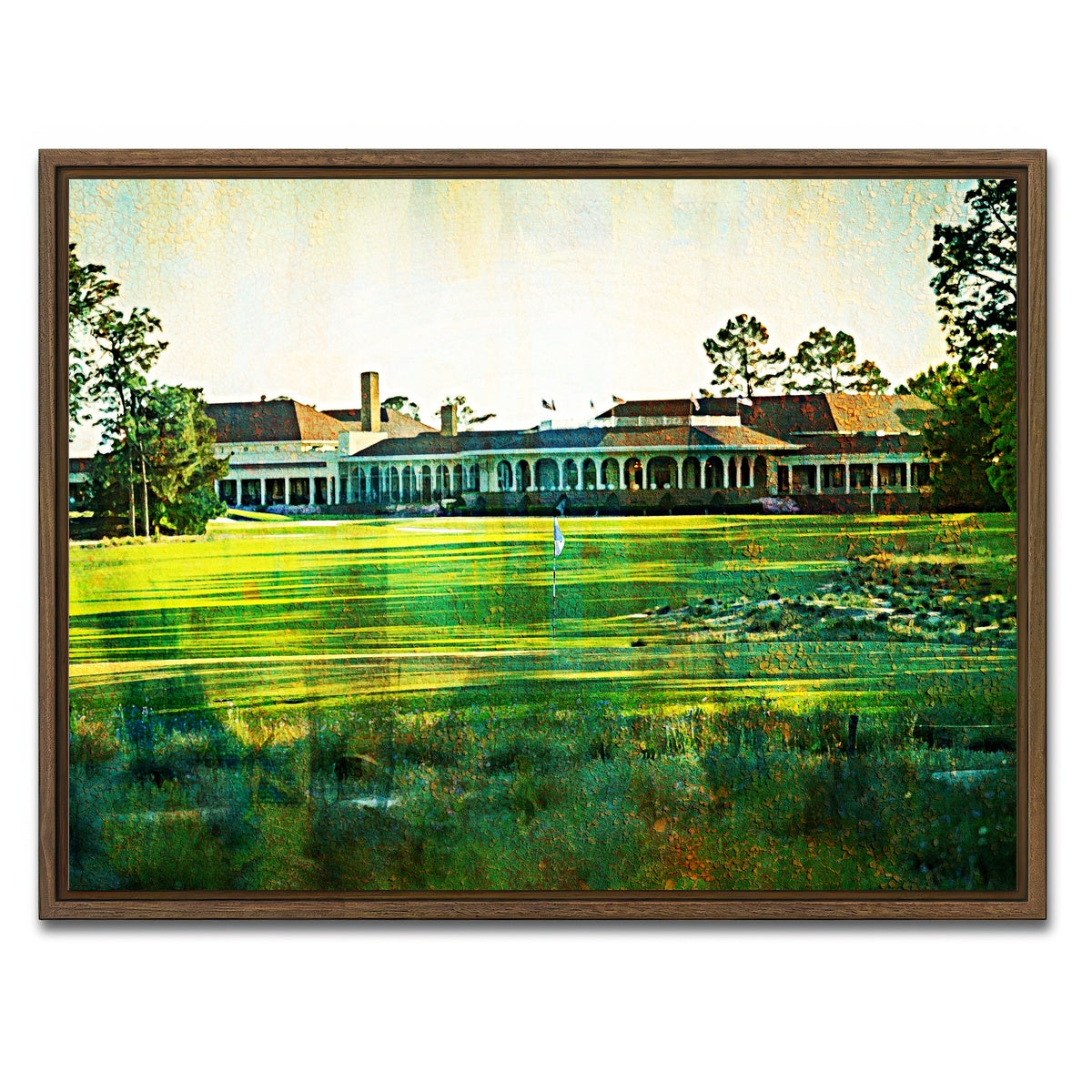 AUTO-MOCKUP WHITE | Pinehurst No. 2 | 1 Piece | Walnut Framed Canvas | group=4x3