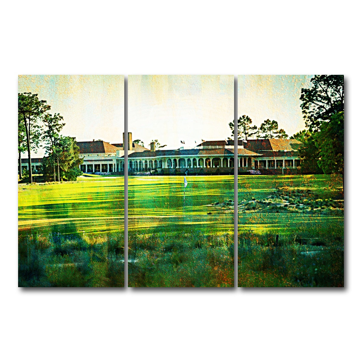 AUTO-MOCKUP WHITE | Pinehurst No. 2 | 3 Piece | Gallery Wrap Canvas | group=12x24