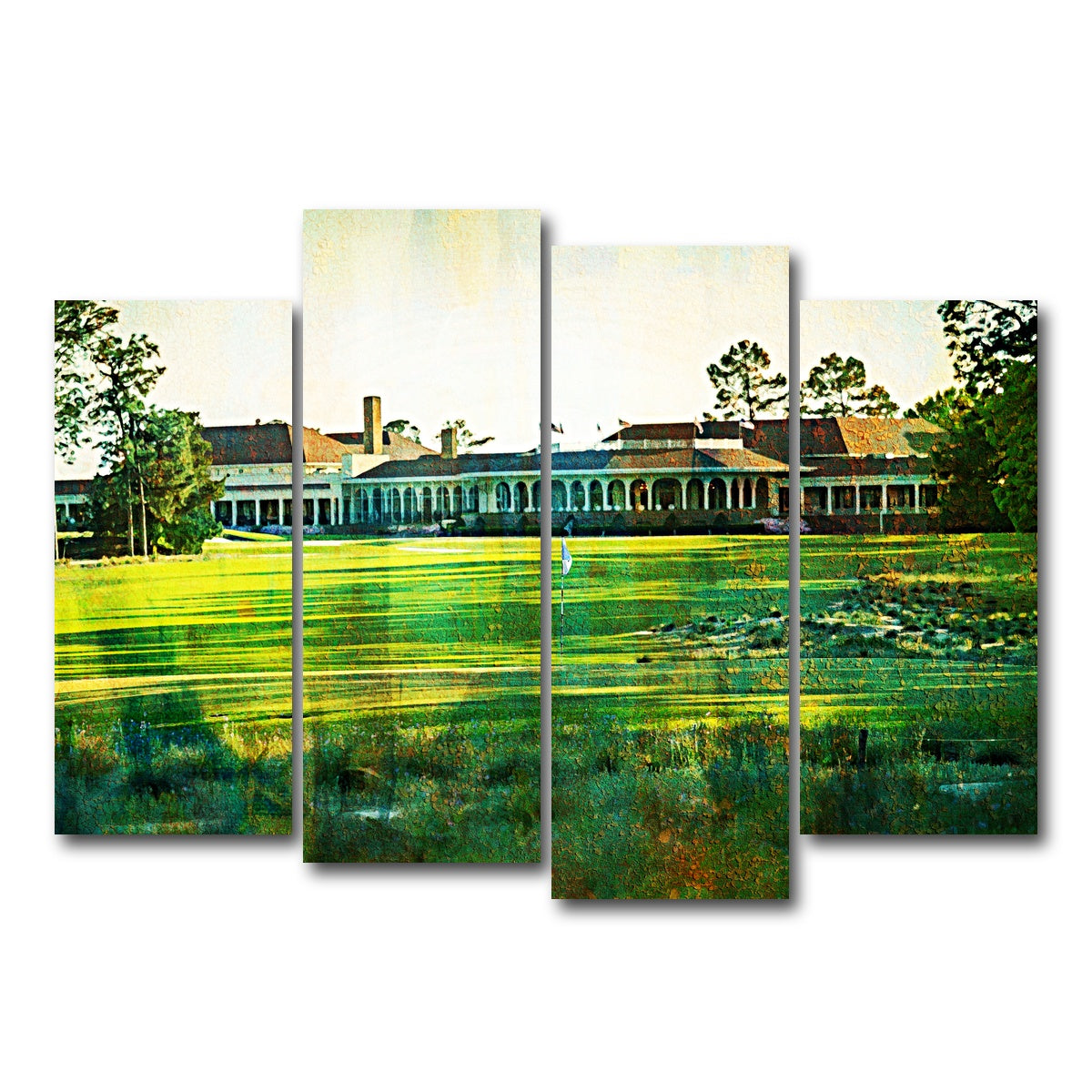 AUTO-MOCKUP WHITE | Pinehurst No. 2 | 4 Piece | Gallery Wrap Canvas | group=4_normal