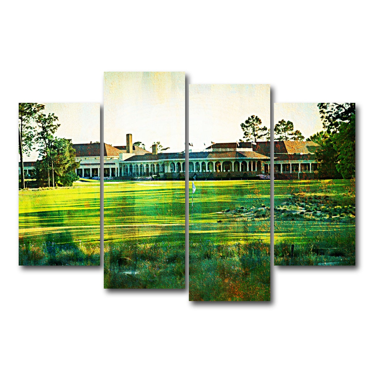 AUTO-MOCKUP WHITE | Pinehurst No. 2 | 4 Piece | Gallery Wrap Canvas | group=4_short