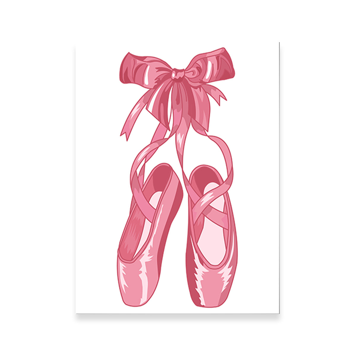 Pink Ballet Shoes Wall Art