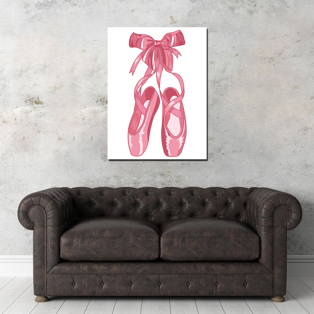 Pink Ballet Shoes Wall Art