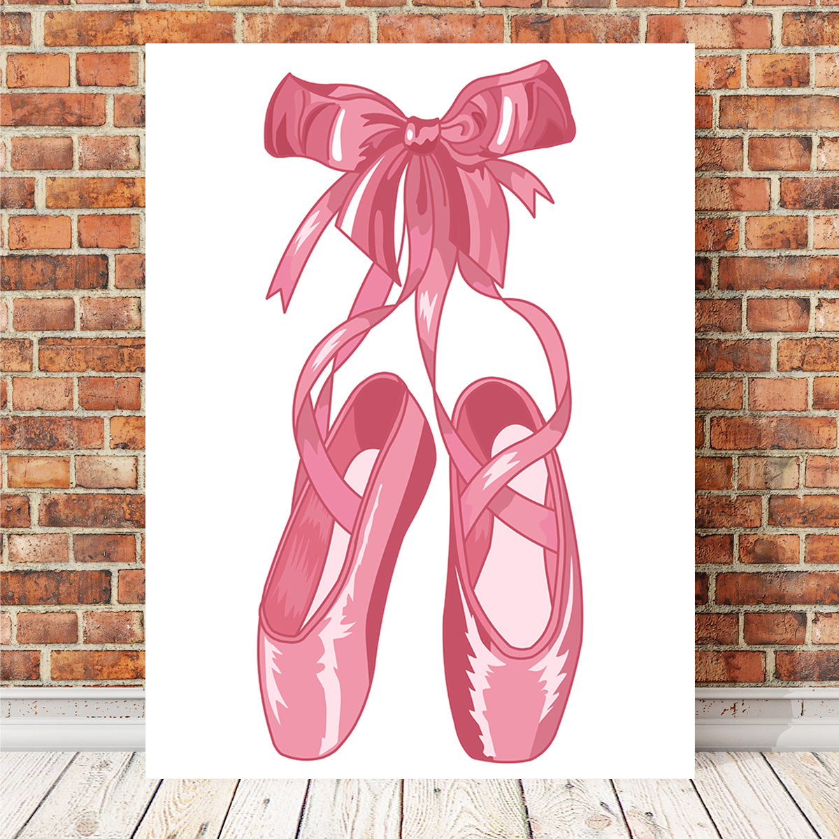 Pink Ballet Shoes Wall Art
