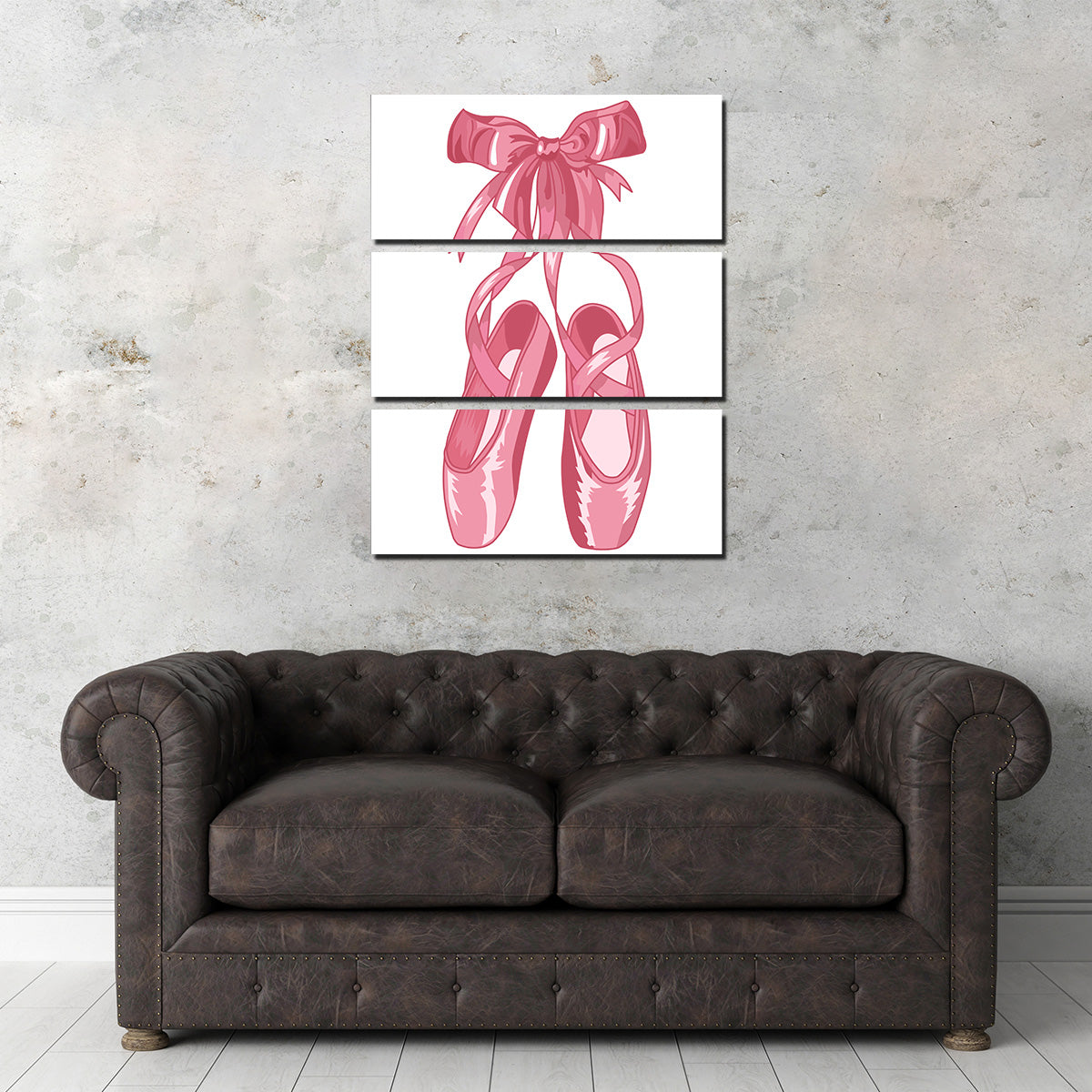 Pink Ballet Shoes Wall Art