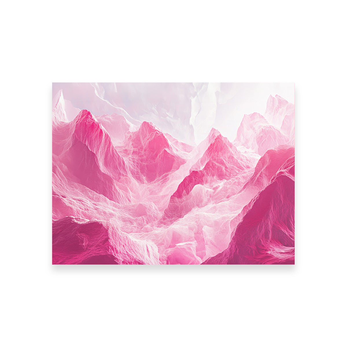 Pink Mountains Wall Art