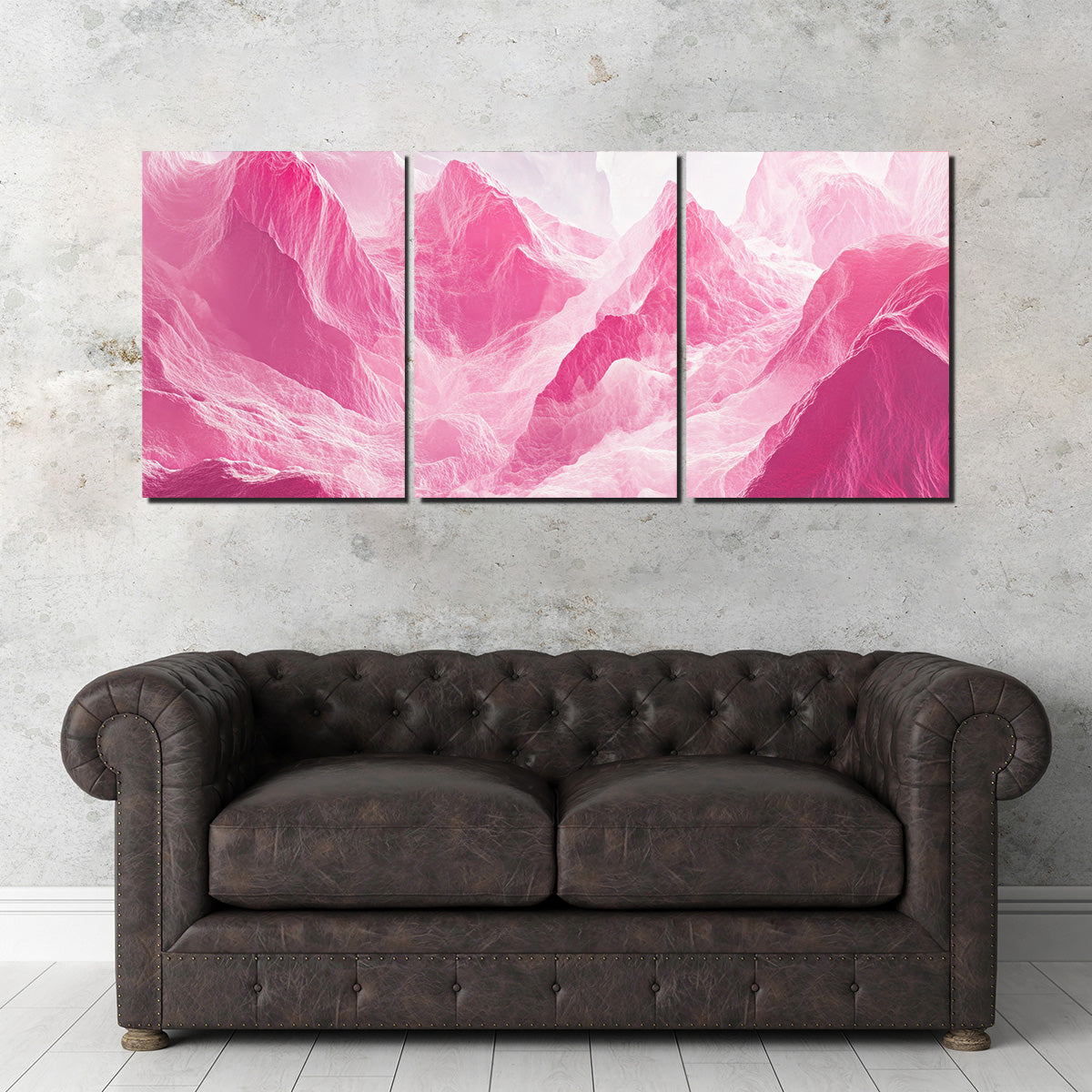 Pink Mountains Wall Art