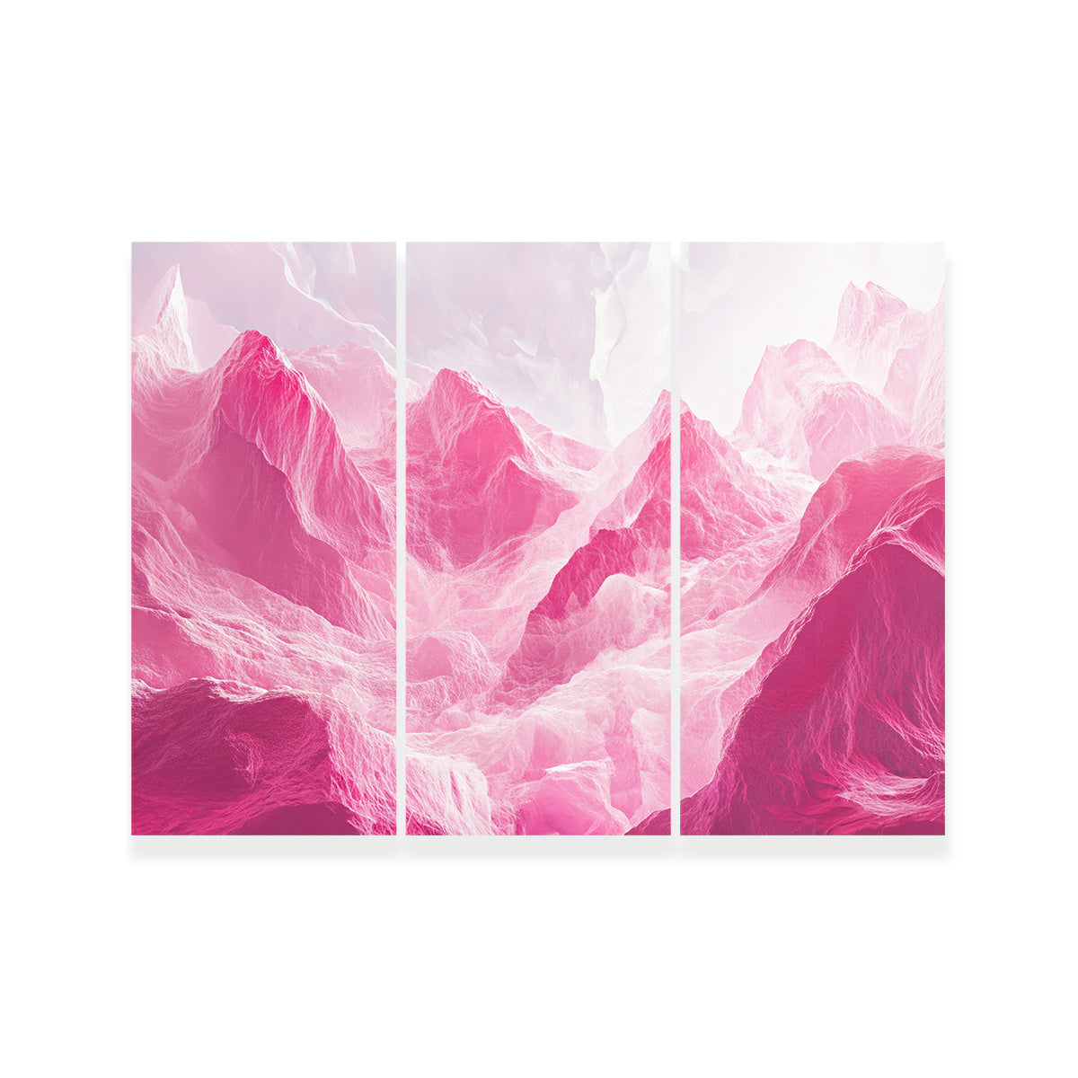 Pink Mountains Wall Art