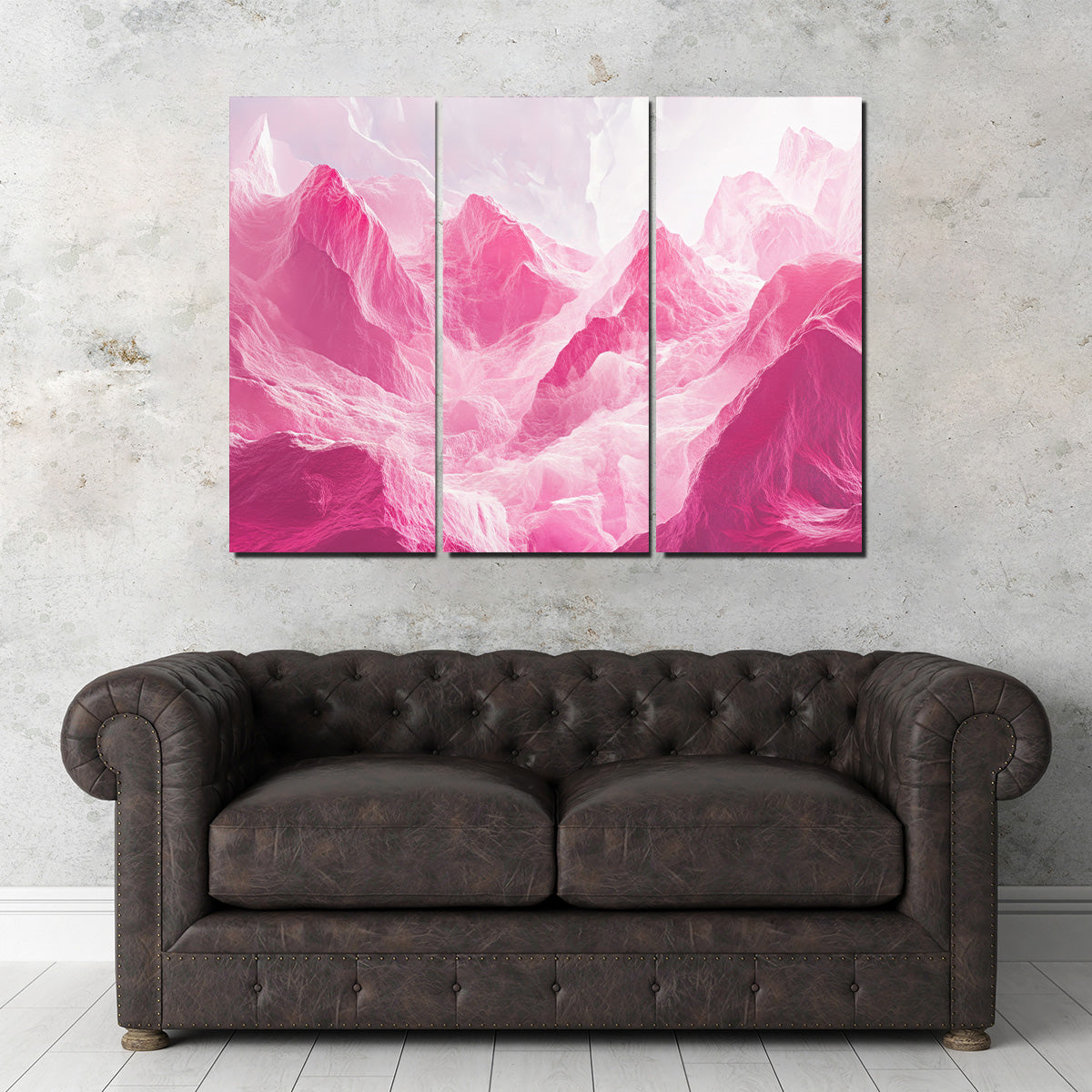 Pink Mountains Wall Art