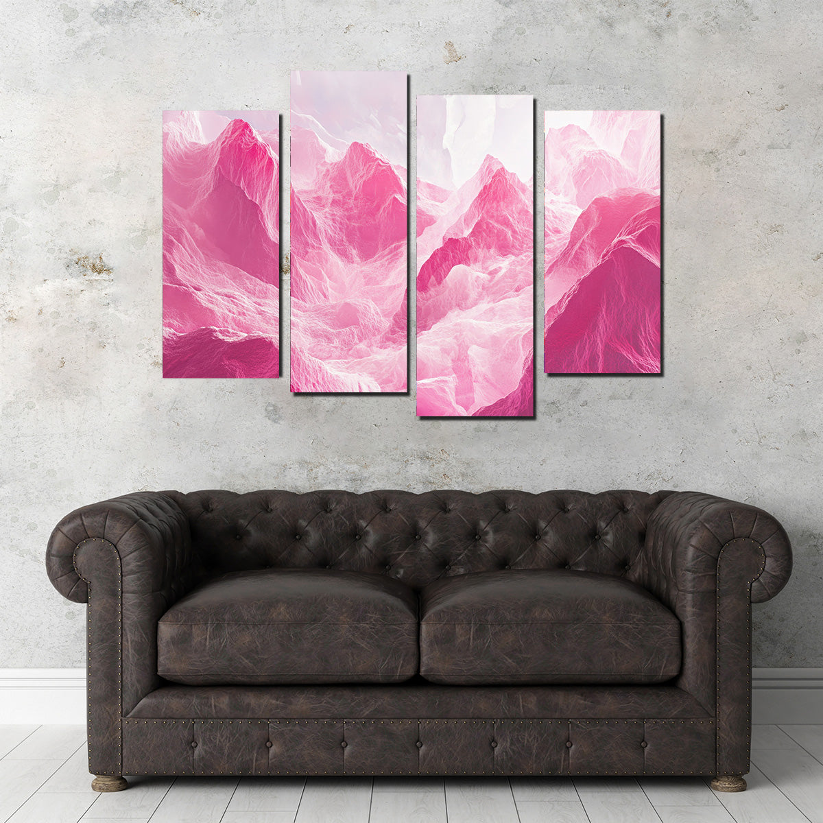 Pink Mountains Wall Art