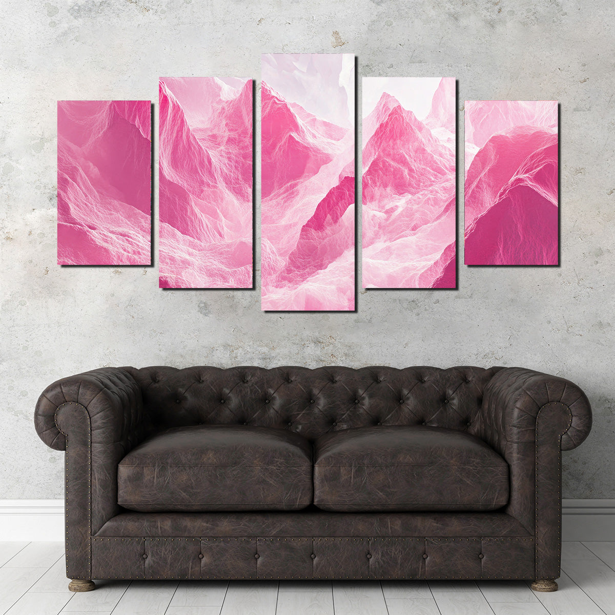 Pink Mountains Wall Art