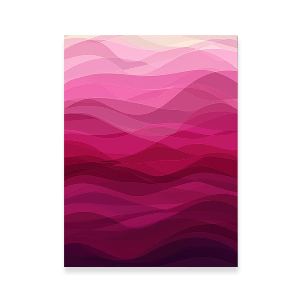 Pink Waves Wall Art