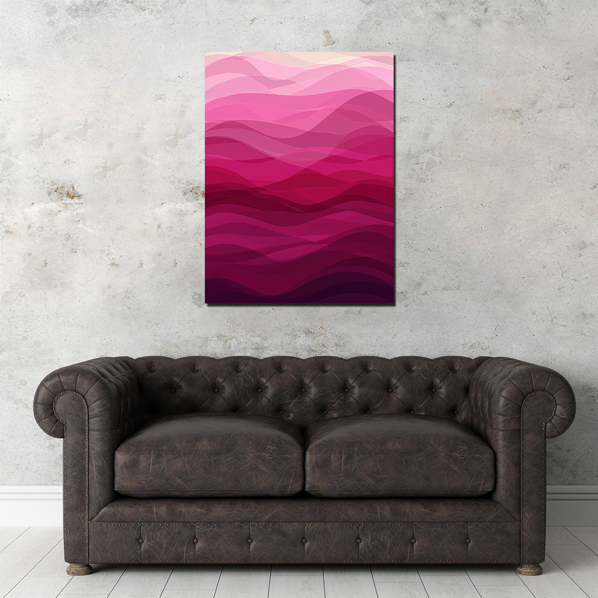 Pink Waves Wall Art
