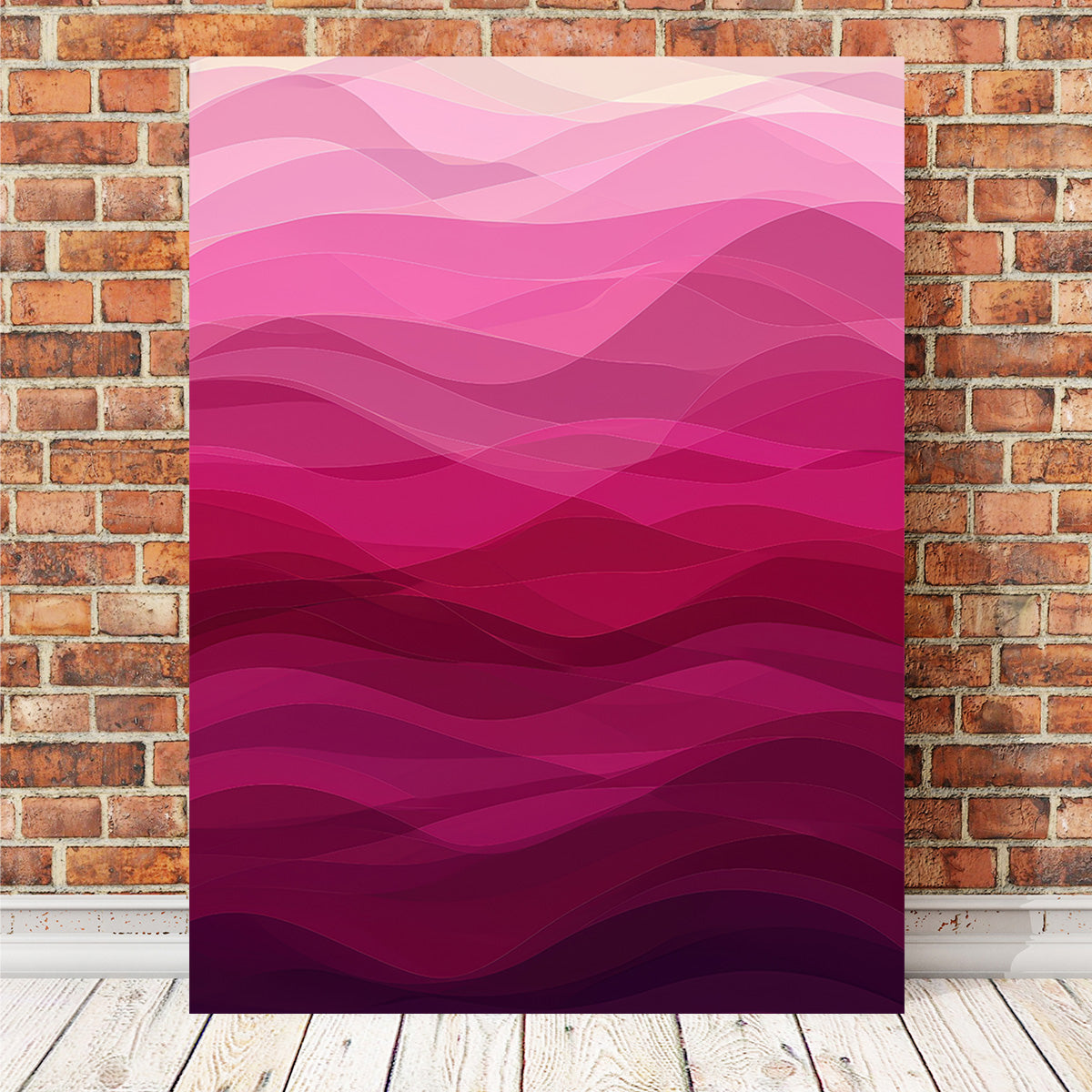 Pink Waves Wall Art