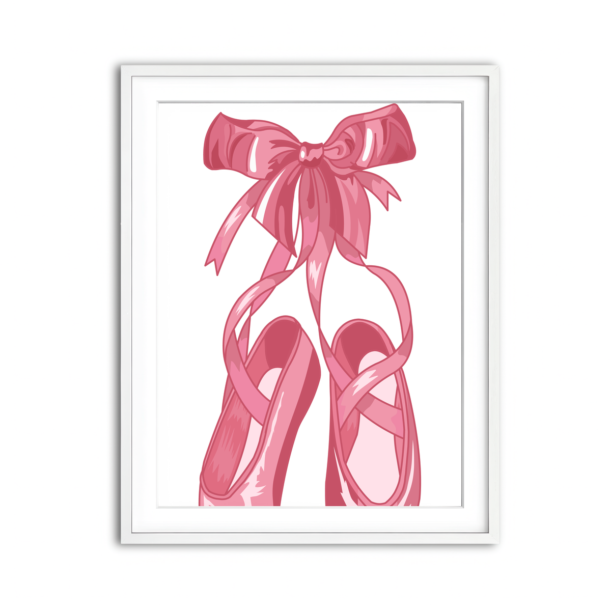 Framed Print 3x4 White