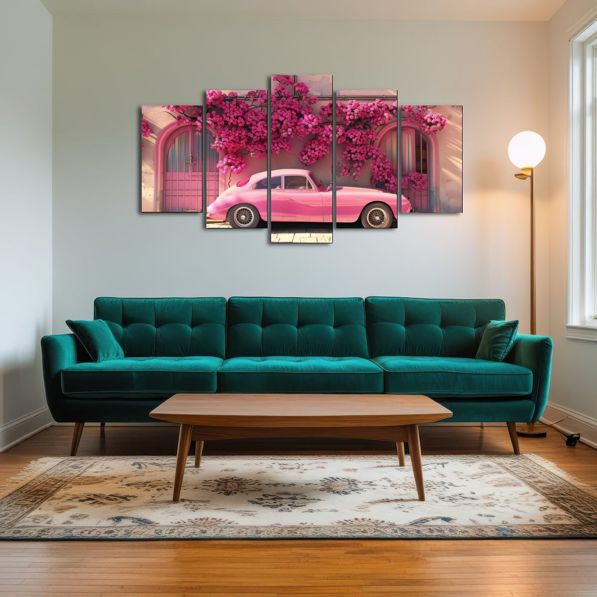 AUTO-MOCKUP ROOM | Pink Car and Flowers