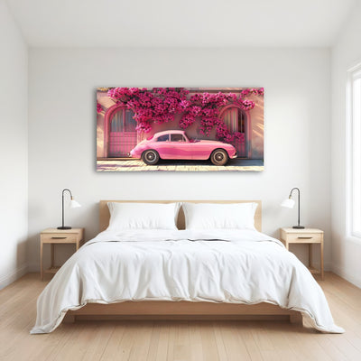AUTO-MOCKUP ROOM | Pink Car and Flowers