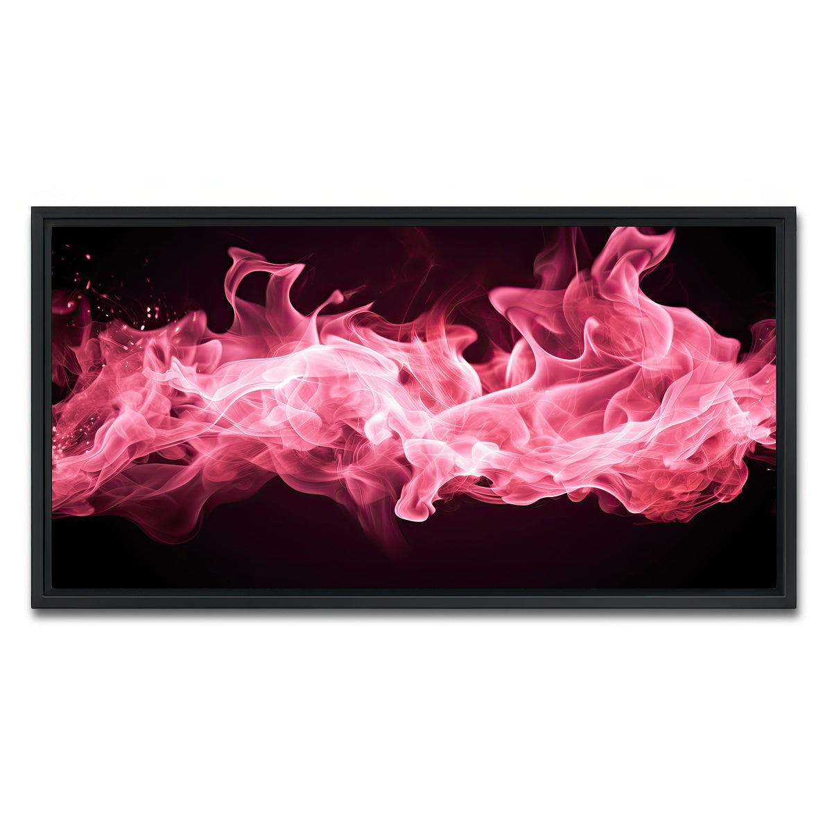 AUTO-MOCKUP WHITE | Pink Fire | 1 Piece | Black Framed Canvas | group=2x1
