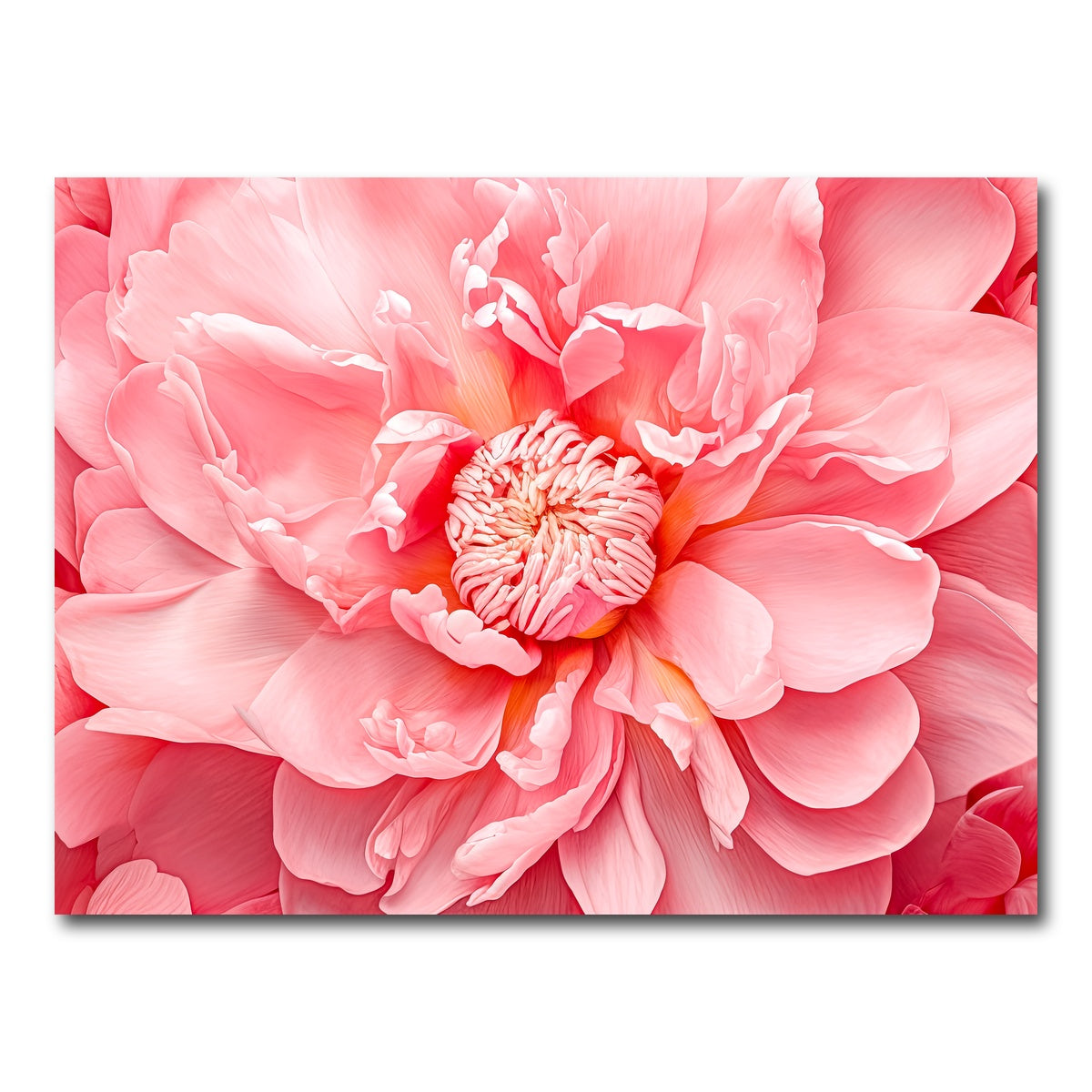 AUTO-MOCKUP WHITE | Pink Flower | 1 Piece | Gallery Wrap Canvas | group=4x3