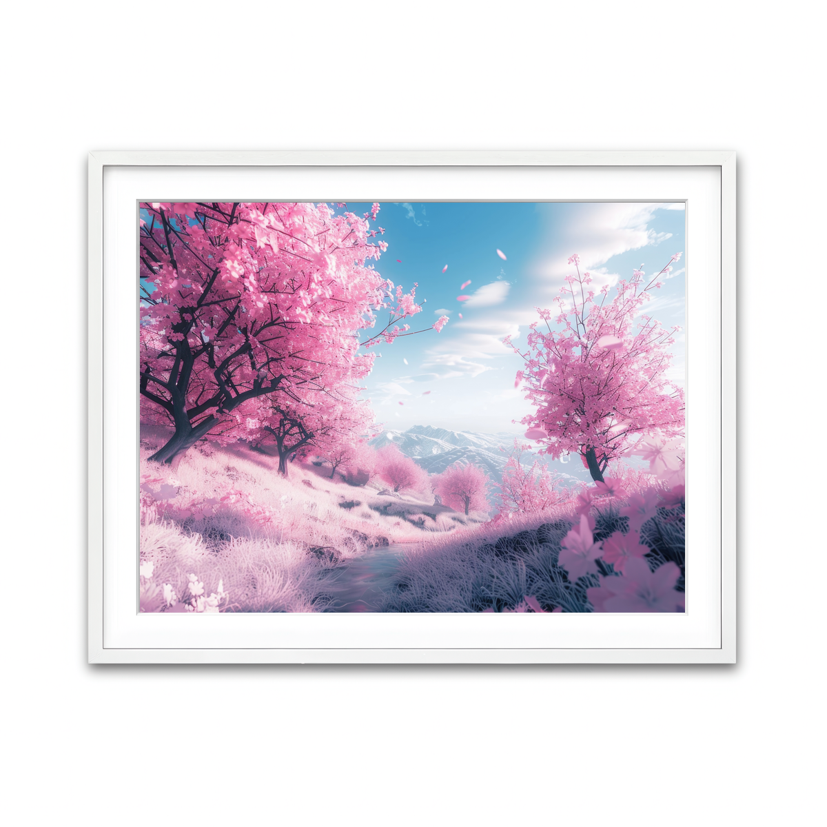 Framed Print 4x3 White