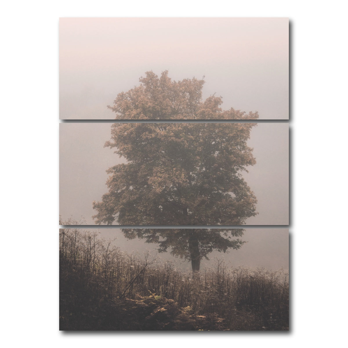AUTO-MOCKUP WHITE | Pink Haze | 3 Piece | Gallery Wrap Canvas | group=8x18_stacked