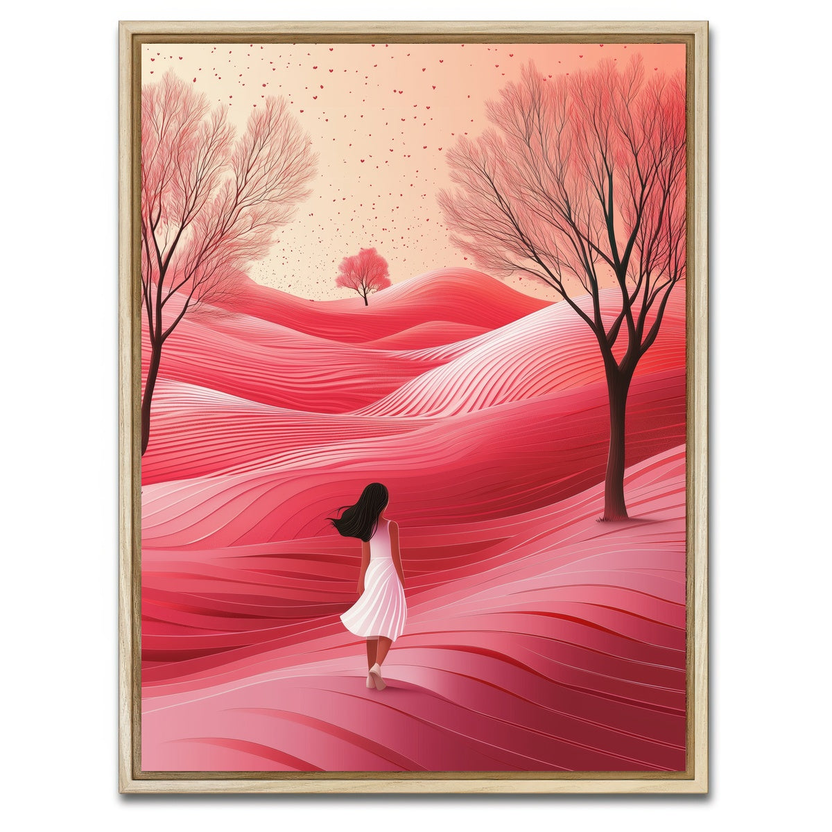 AUTO-MOCKUP WHITE | Pink Hills | 1 Piece | Natural Framed Canvas | group=3x4
