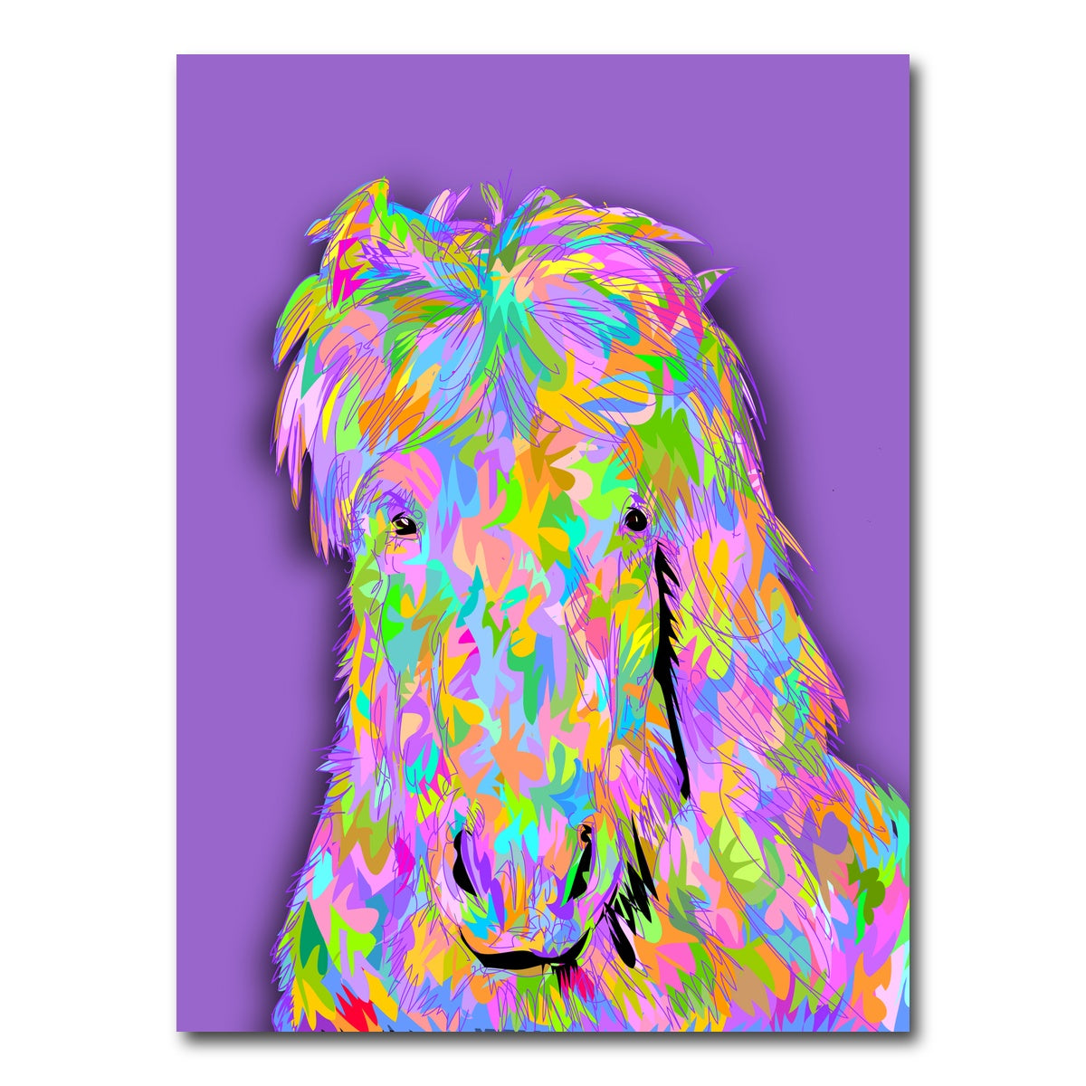 AUTO-MOCKUP WHITE | Pink Horsey | 1 Piece | Gallery Wrap Canvas | group=3x4