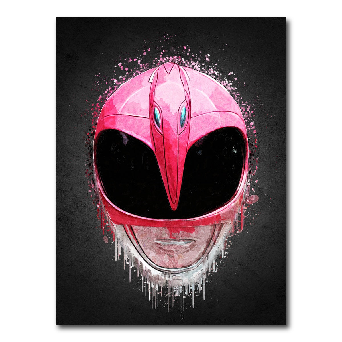 AUTO-MOCKUP WHITE | Pink Ranger Portrait | 1 Piece | Gallery Wrap Canvas | group=3x4