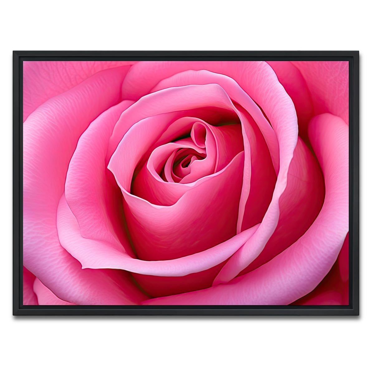 AUTO-MOCKUP WHITE | Pink Rose | 1 Piece | Black Framed Canvas | group=4x3