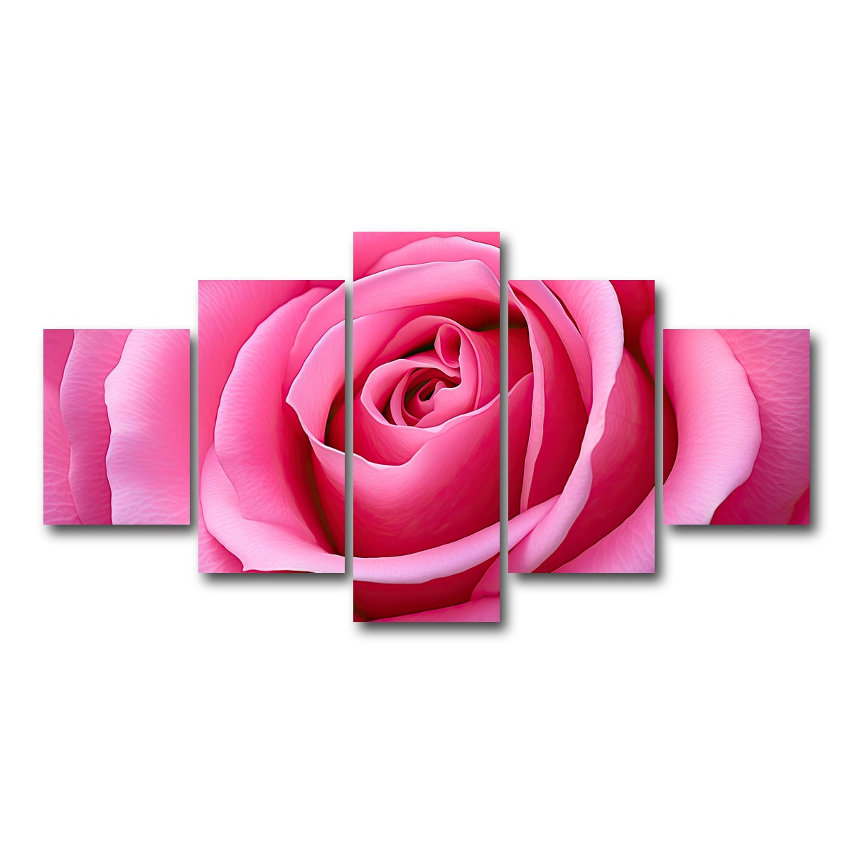 AUTO-MOCKUP WHITE | Pink Rose | 5 Piece | Gallery Wrap Canvas | group=5_short