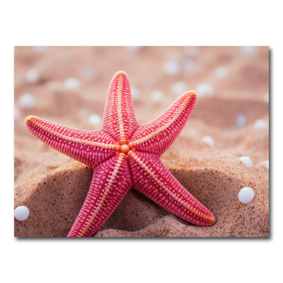 AUTO-MOCKUP WHITE | Pink Star Fish | 1 Piece | Gallery Wrap Canvas | group=4x3